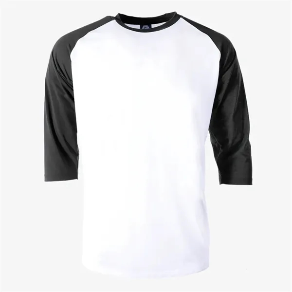 Men's Classic 3/4 Baseball Tee with White Body