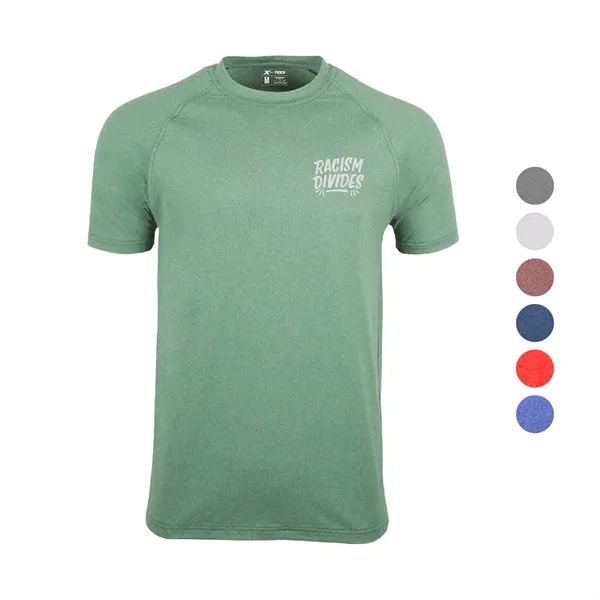 Evo Heather Performance Men's Crew Neck T-Shirt