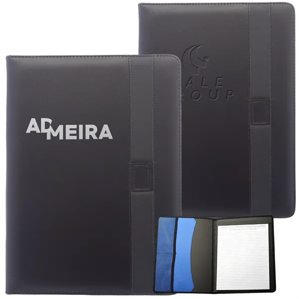 Leather Journal with Color Block Strap and Pen loop