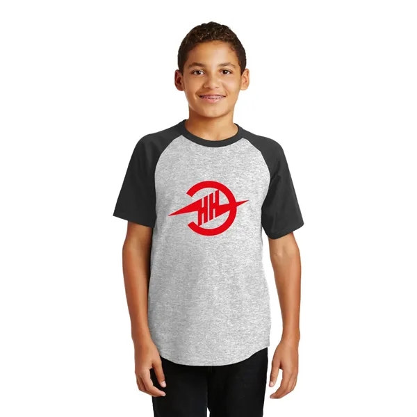 Sport-Tek® Youth Short Sleeve Colorblock Raglan Jersey