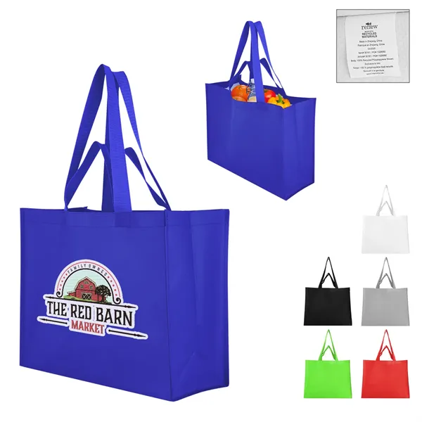 Matte Laminated Recycled Non-Woven Dual Handle Shopper To...