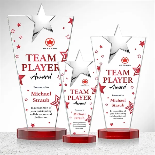 Mantella Chrome Star VividPrint™ Award - Red