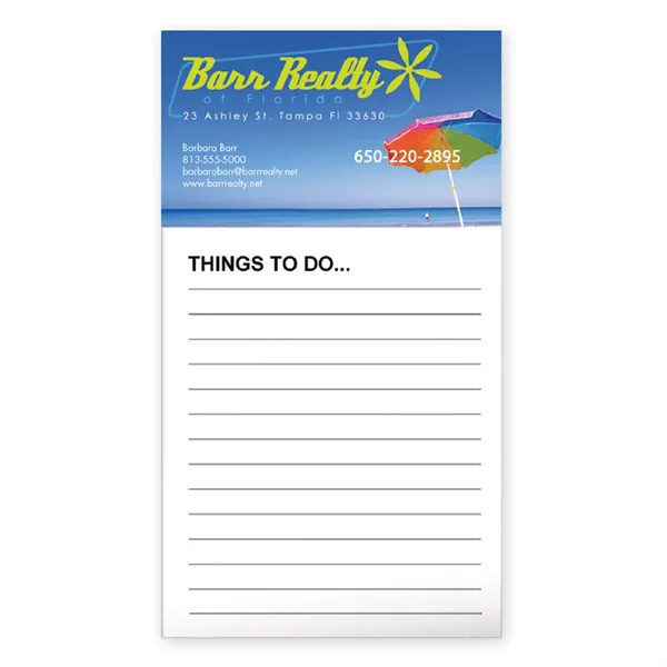 Good Value™ Business Card Magnet with 50-Sheet Notepad