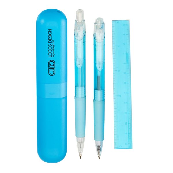Mechanical Pencil and Pen Set with Ruler