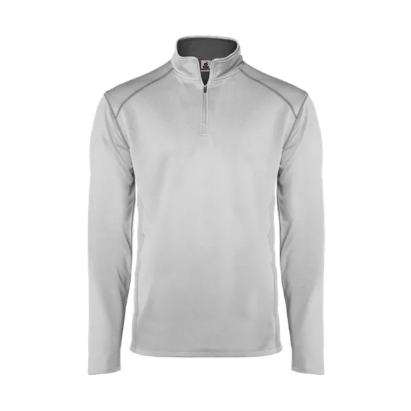 Badger Men's Money Mesh Quarter-Zip Pullover