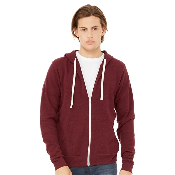 BELLA + CANVAS Unisex Triblend Sponge Fleece Full-Zip Hoo...