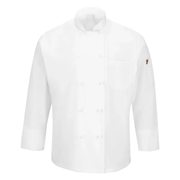 Chef Designs Mimix™ Ten Knot Button Chef Coat with OilBlok