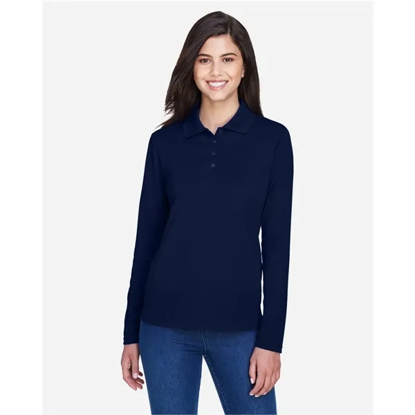 CORE365 Women's Pinnacle Performance Long Sleeve Pique Polo