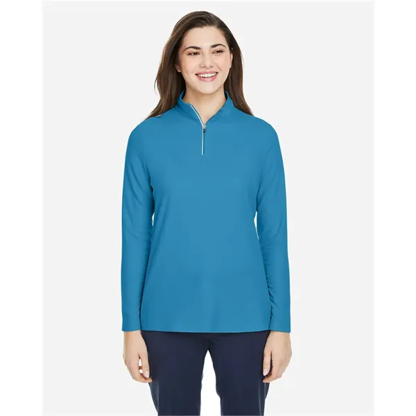 CORE365 Women's Fusion ChromaSoft™ Pique Quarter-Zip Pull...