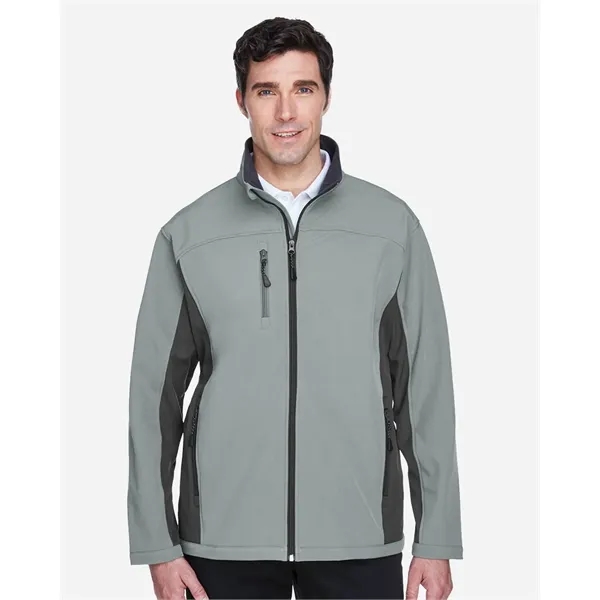 Devon & Jones Men's Soft Shell Colorblock Jacket