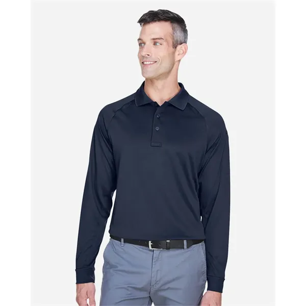 Harriton Men's Advantage Long Sleeve Tactical Polo