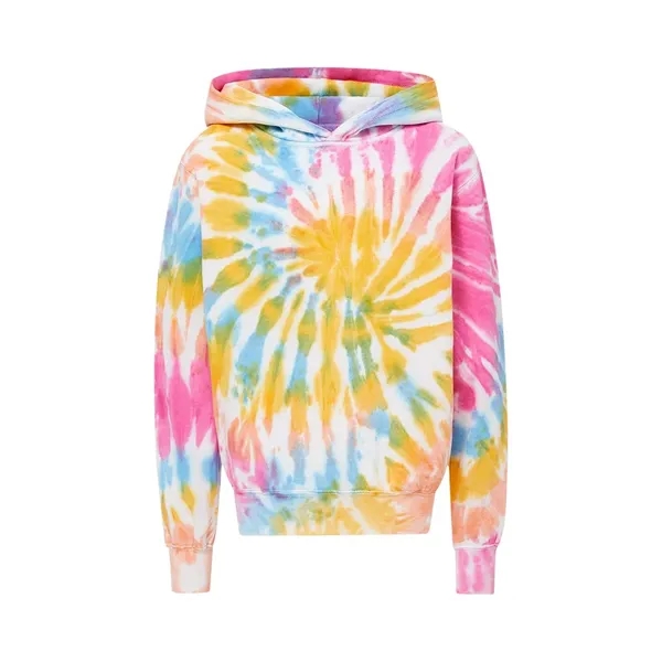MV Sport Youth Classic Fleece Tie-Dyed Hooded Sweatshirt