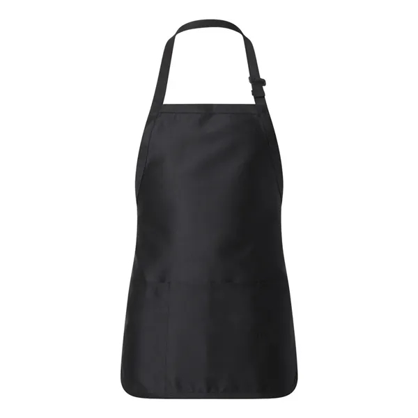 Q-Tees Full-Length Apron with Pouch Pocket
