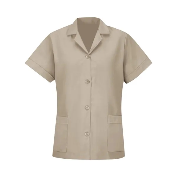Red Kap Women's Loose Fit Short Sleeve Button Smock