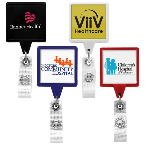 Anti-Microbial JUMBO Square Badge Reel