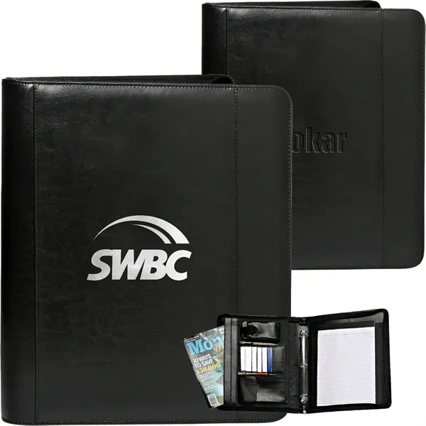 Custom Zippered 3-Ring Portfolio