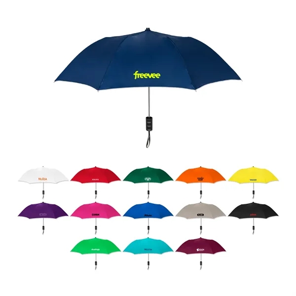 Elite Compact Folding Umbrella- Solid Colors