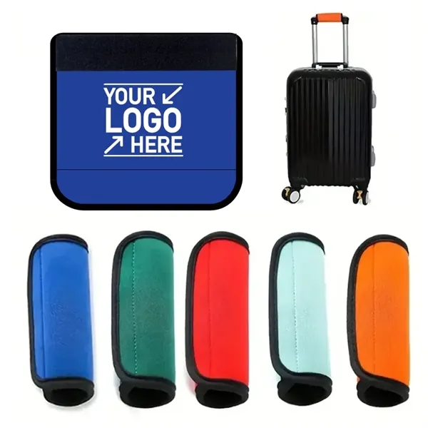Handle Wrap Blue Neoprene Luggage Suitcase Handle Wrap