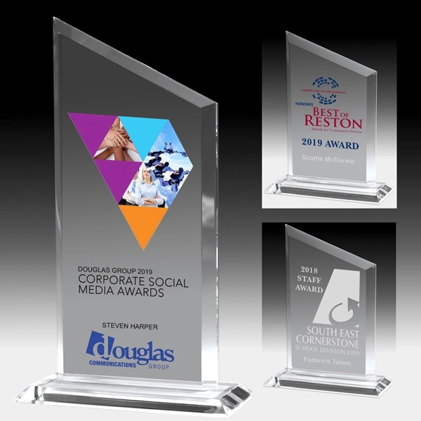 Slim Line Billboard Award - 4 3/4" x 8 1/4 "