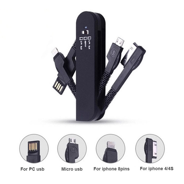Portable Swiss Army Knife 3 in 1 Data Cable