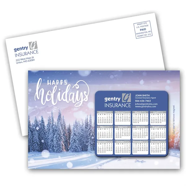 SuperSeal Laminated Card With Calendar Magnet