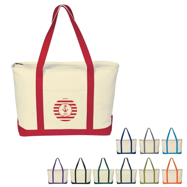 Large Starboard Cotton Canvas Tote Bag