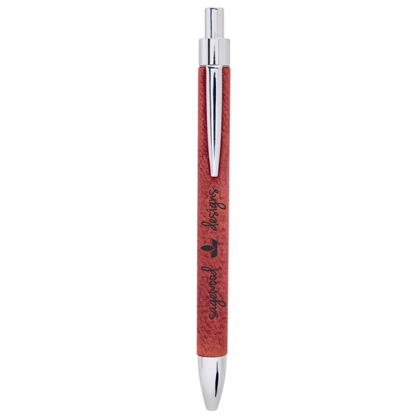 Rose Laserable Leatherette Pen