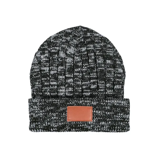 Leeman Heathered Knit Cuffed Rib Beanie