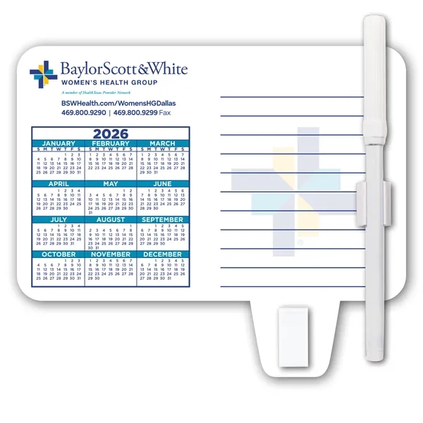 Calendar / Memo Magnet with Clip