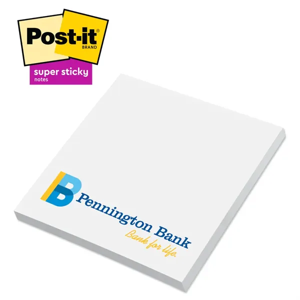 Post-it® Custom Printed Super Sticky Notepad - 3" x 3"