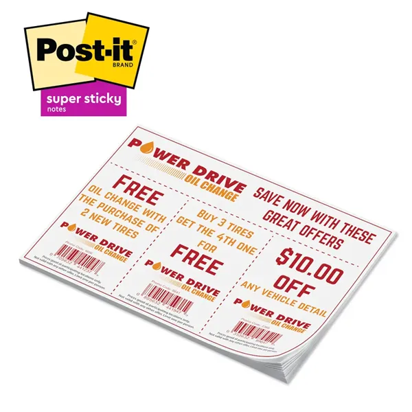 Post-it® Custom Printed Super Sticky Notepad - 6" x 8"