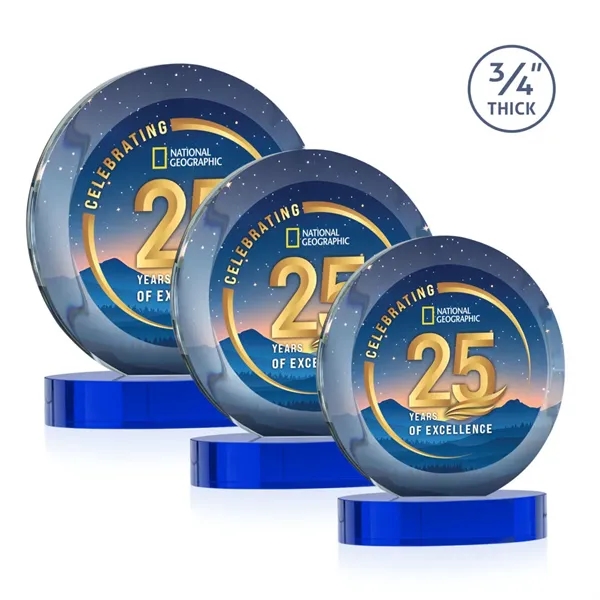 Gibralter Vividprint™ Award on Alberton Base - Blue