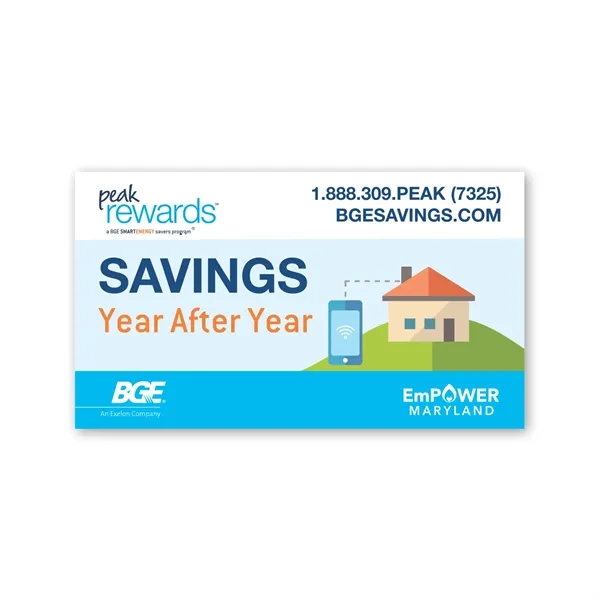 Go Green Business Card Magnet