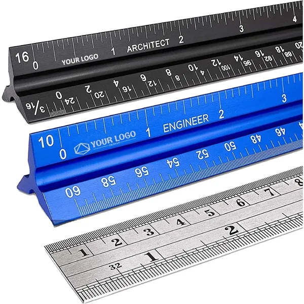 12 Inch Architectural and Engineering Scale Ruler Set