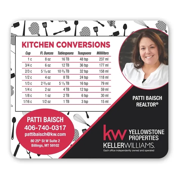 Round Corner Magnet 3-1/2 x 4