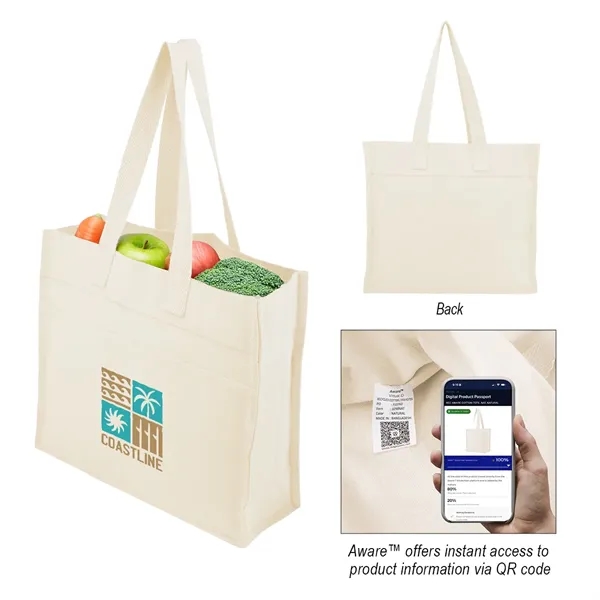 Aware™ 4 Oz. Recycled Cotton Tote Bag