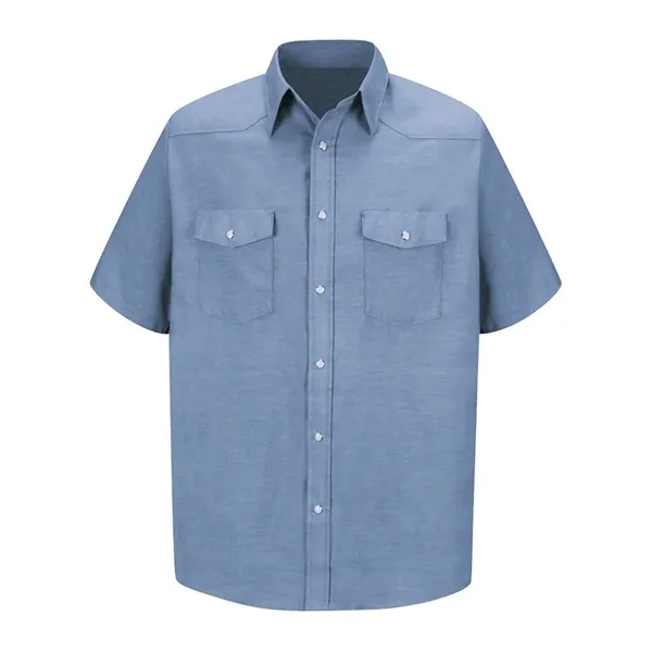 Red Kap Men's Deluxe Western Style Short Sleeve Shirt