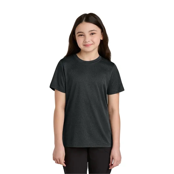 Port & Co Youth Heather Performance Tee