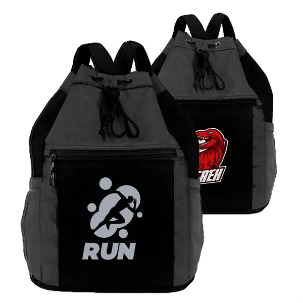 Premium 1200D Fusion Sport Drawstring Backpack 14"x18"x7"