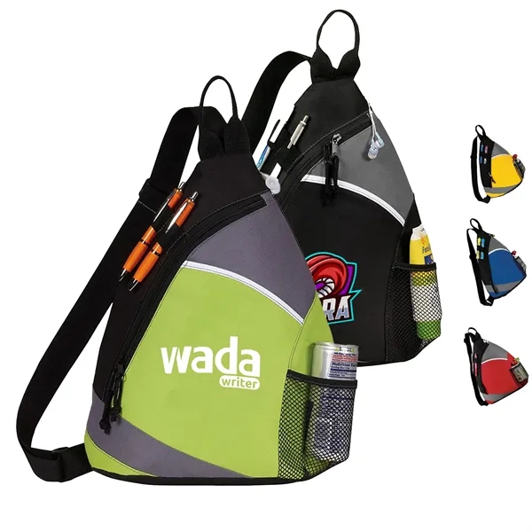 Premium Frosted Sling Crossbody Backpack 12" x 16" x 4"