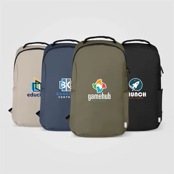 Malmo rPET Waterproof Zippered 15-Inch Laptop Backpack - 14L