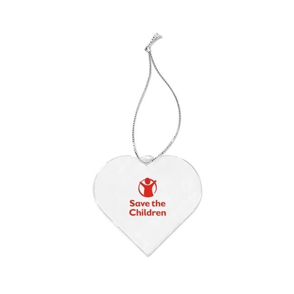 Acrylic Style Heart Ornament