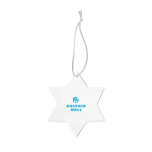 Acrylic Style Star of David Ornament