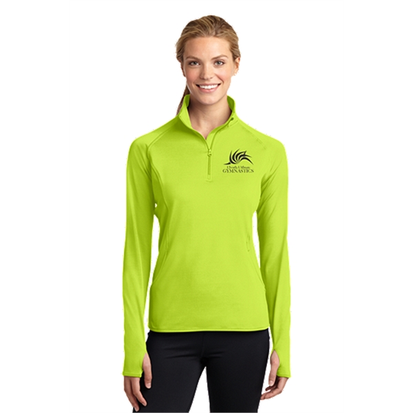Sport-Tek Ladies Sport-Wick Stretch 1/2-Zip Pullover.