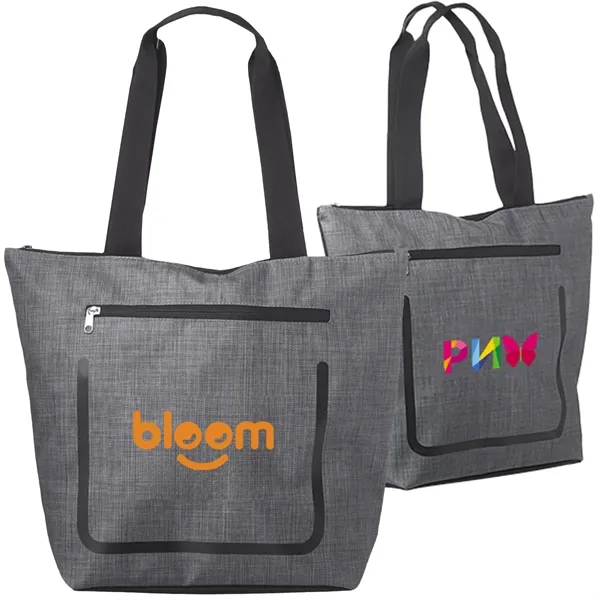 Stylish Durable Zip Pocket Non-Woven Shopping Tote Bag