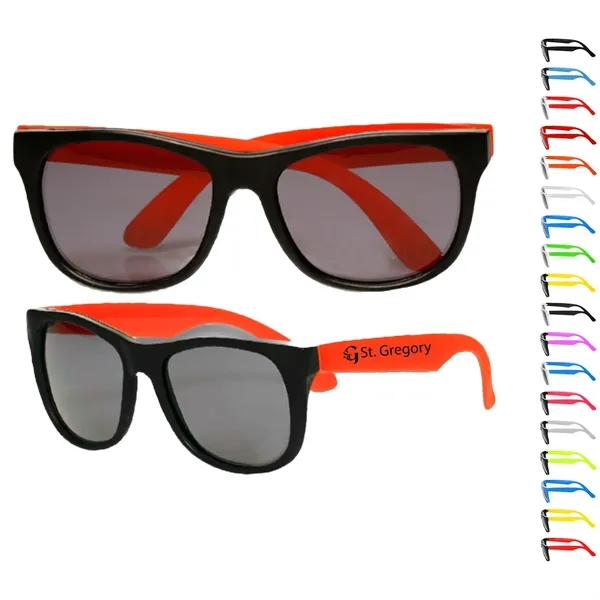 Eyeglass - Two tone Plastic UV Protection Sunglasses
