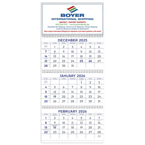 Triumph® Calendars Blue & Grey Commercial Planner