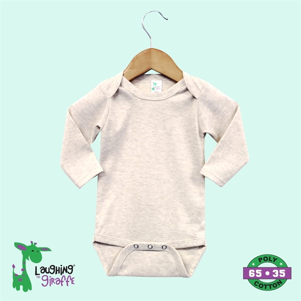 Baby Long Sleeve Bodysuit Oatmeal- Laughing Giraffe®