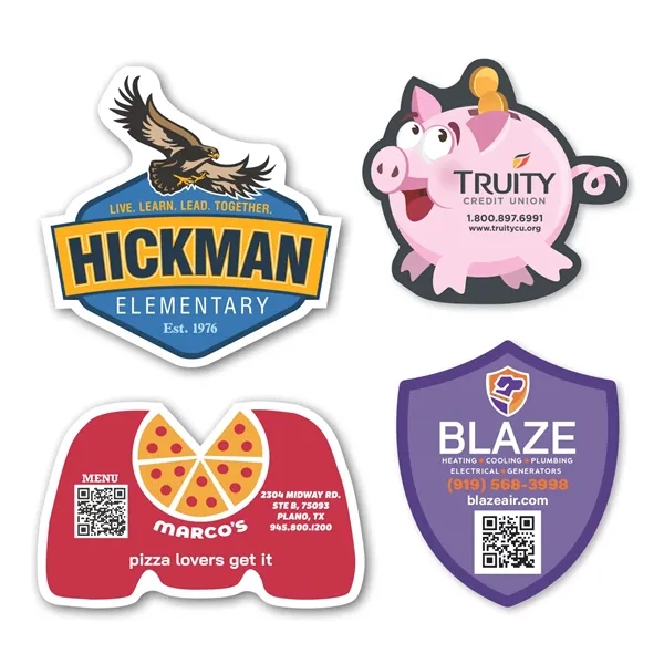 25 Sq Custom Corners Flat Flexible Magnet