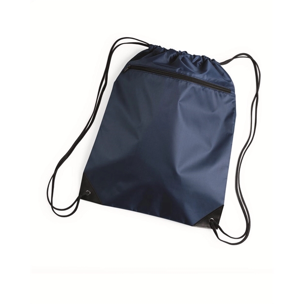 Liberty Bags Zippered Drawstring Backpack